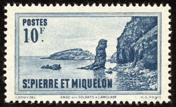 Passport stamp St Pierre Miquelon