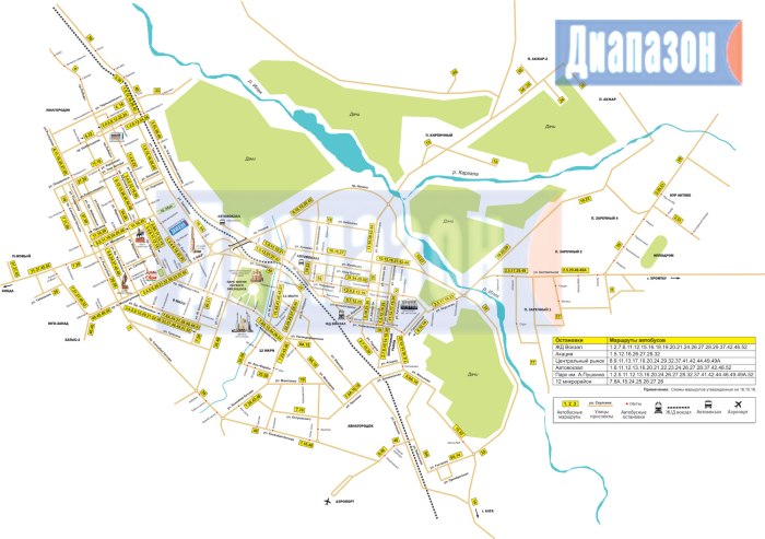 Город Актобе на карте