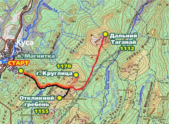 Таганай национальный парк карта маршрутов