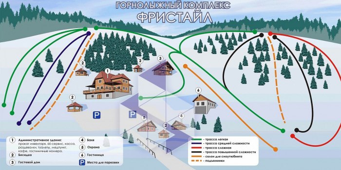 Горнолыжный комплекс фристайл Вологда схема