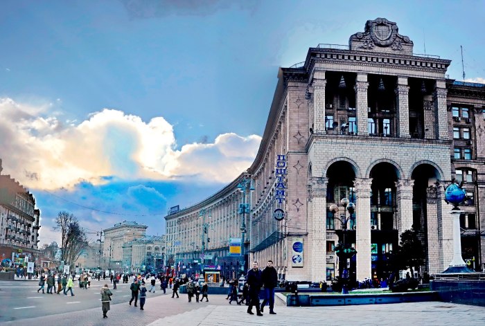 Украина улица Крещатик