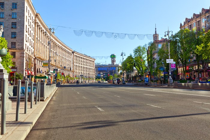 Улица Крещатик в Киеве