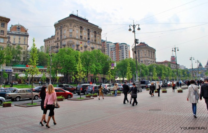 Украина город Киев ул.Хрищатик