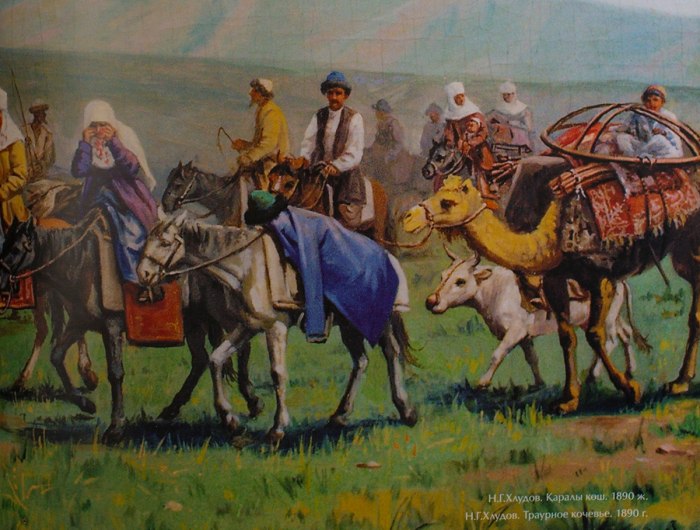 Летние кочевья казахов 1860