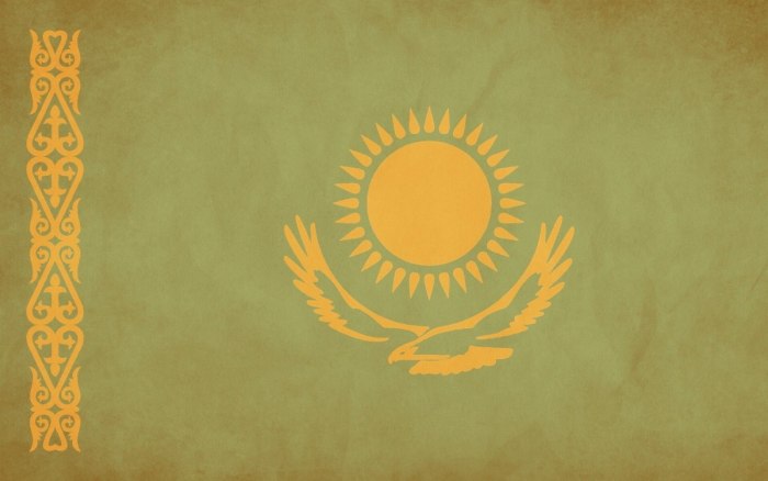 Флаг Казахстана фон