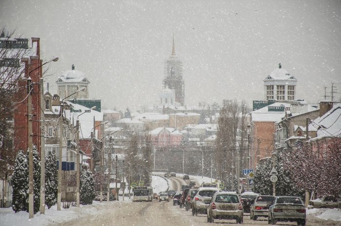 Город Елец зимой