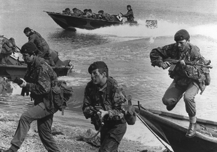 Royal Marines Commando на Фолклендах