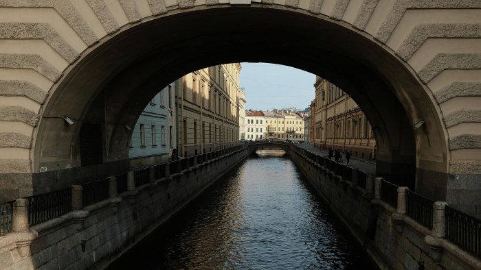 Зимняя канавка СПБ мост