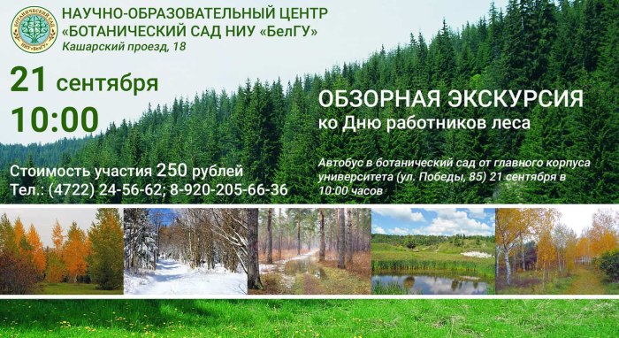 Карта ботанического сада НИУ БЕЛГУ