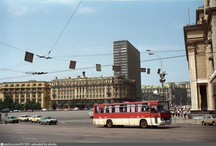 Улица Тверская Москва 90х