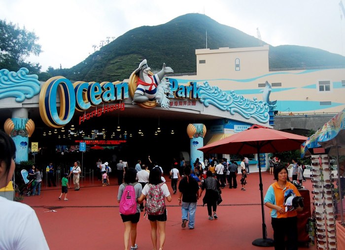 Парк развлечений Ocean Park Гонконг