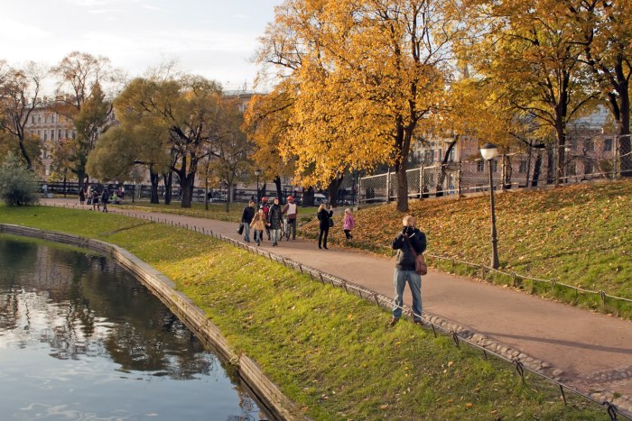 Юсупов сад Петербург осень