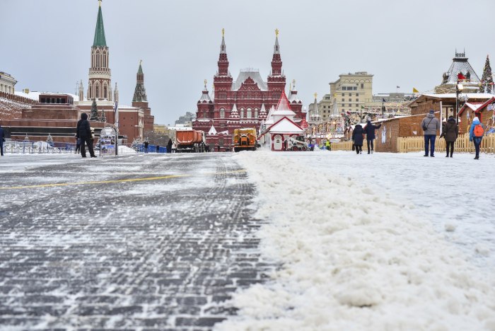 Улицы Москвы зимой