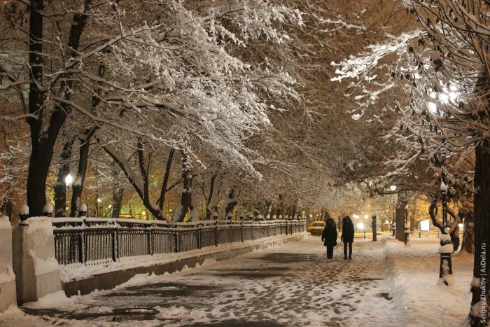 Улицы Москвы зимой