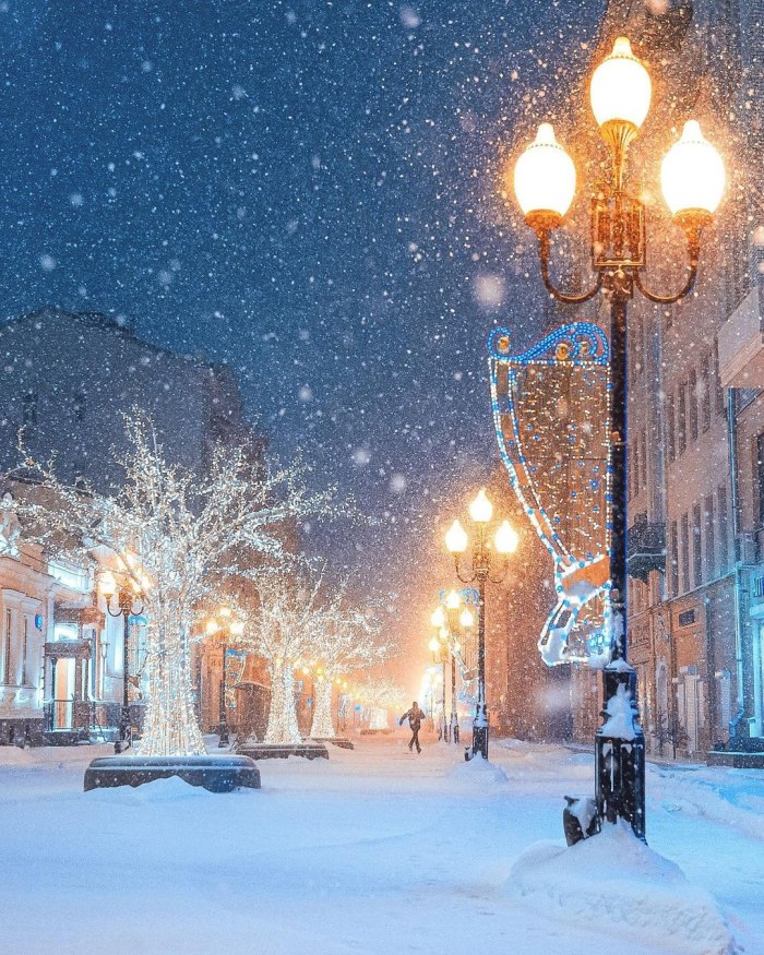 Зимний старый Арбат