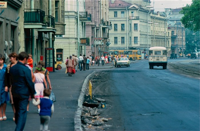 Московский проспект Ленинград 1981 год