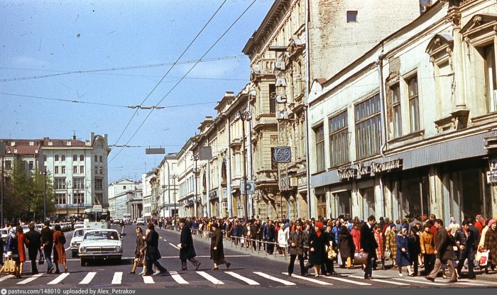 Тверская улица в Москве 1980