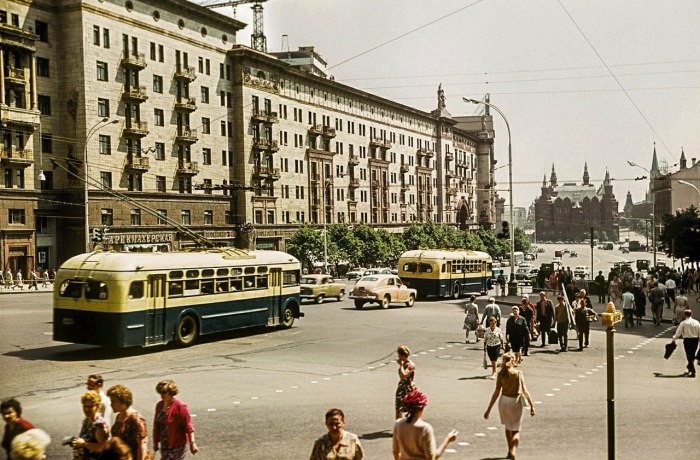 Улица Горького в Москве 1960 г