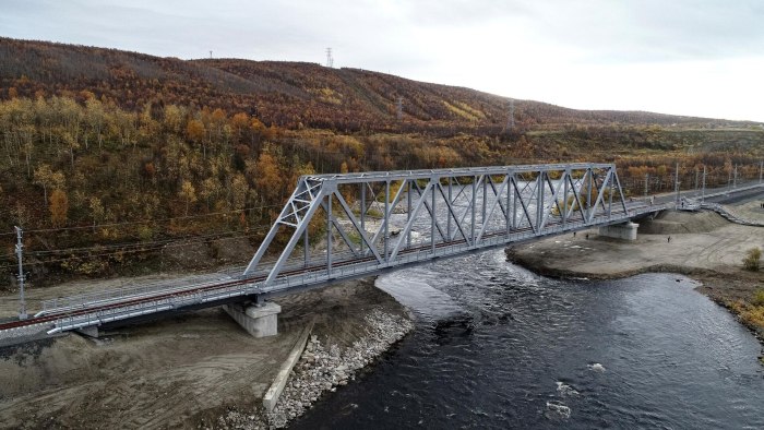 Железнодорожный мост через реку Деркул