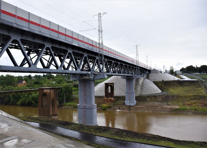 ЖД мост через Омь в Омске