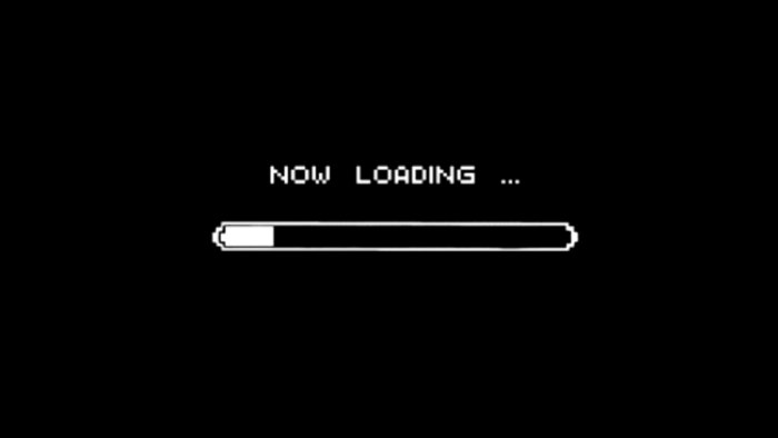 Loading на черном фоне