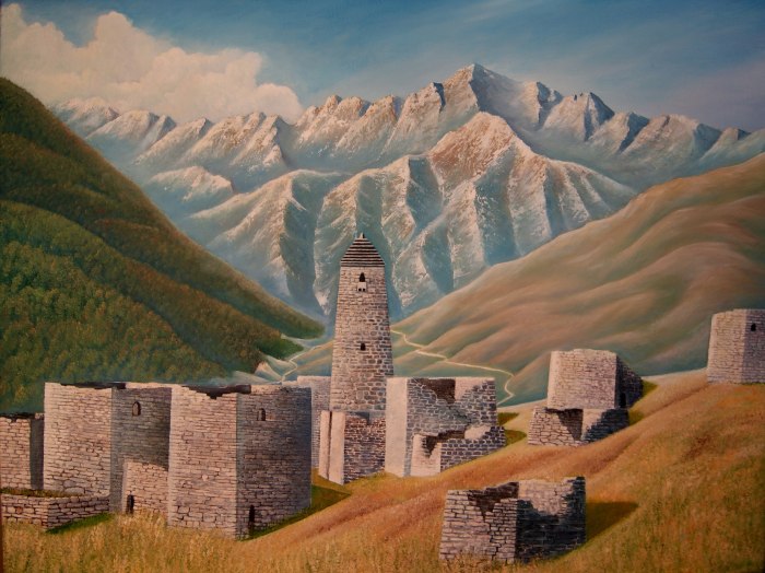 Чеченские башни картины