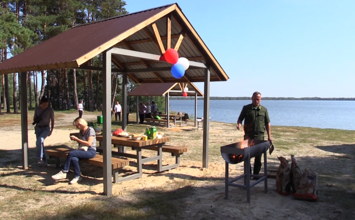 Пляж Saint Lake Шатура озеро