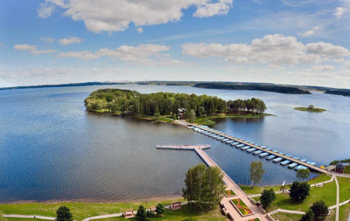Беларусь Заславское водохранилище