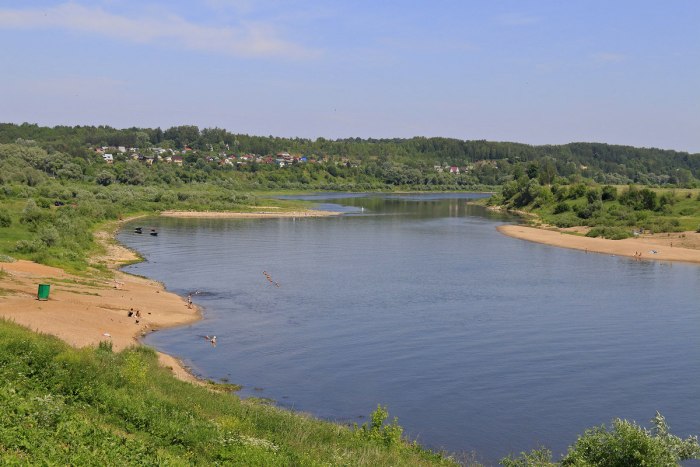 Таруса берег Оки