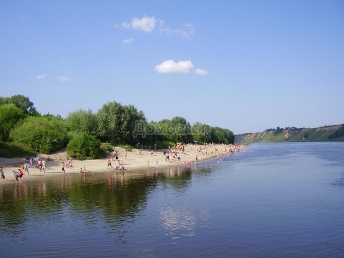 Коломна Ока пляж