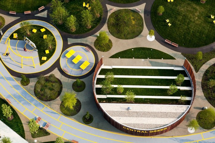 Парк Navy Yards Central Green генеральный план