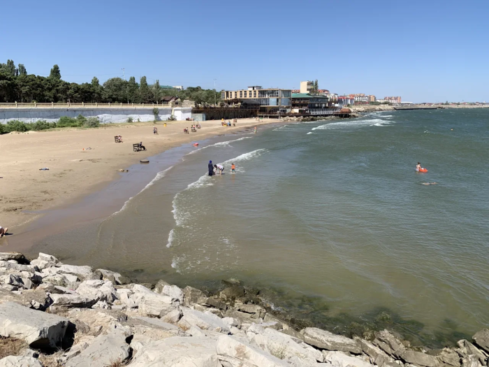 Пляж Лагуна в Каспийске Дагестан