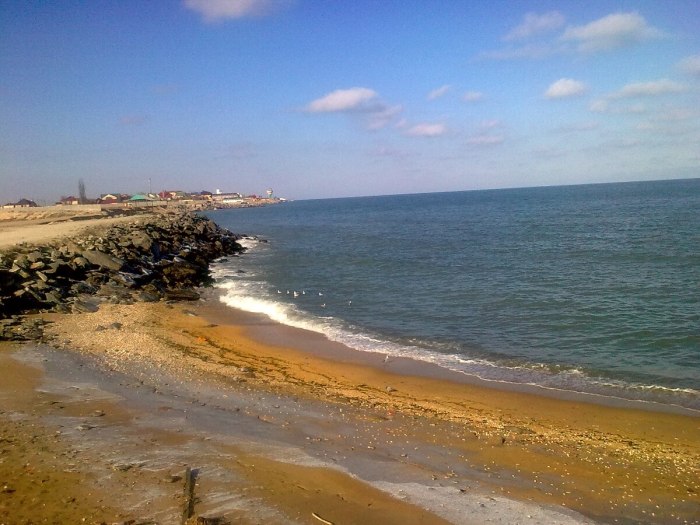 Каспийское море Махачкала пляж