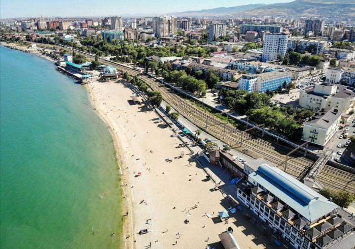 Махачкала набережная Каспийского моря