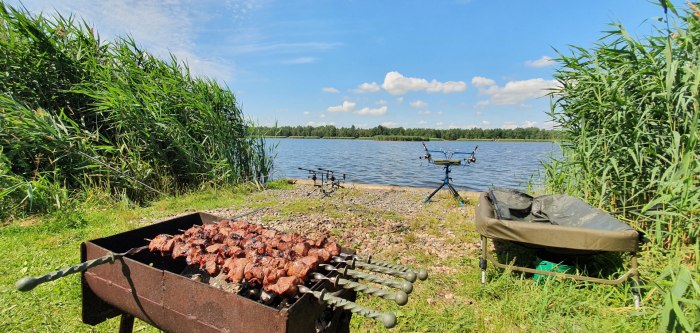 Шашлык на берегу реки