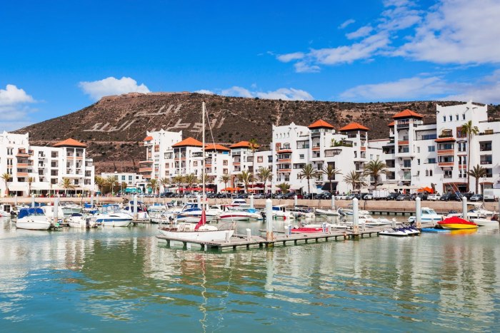 Agadir город пляж Марина