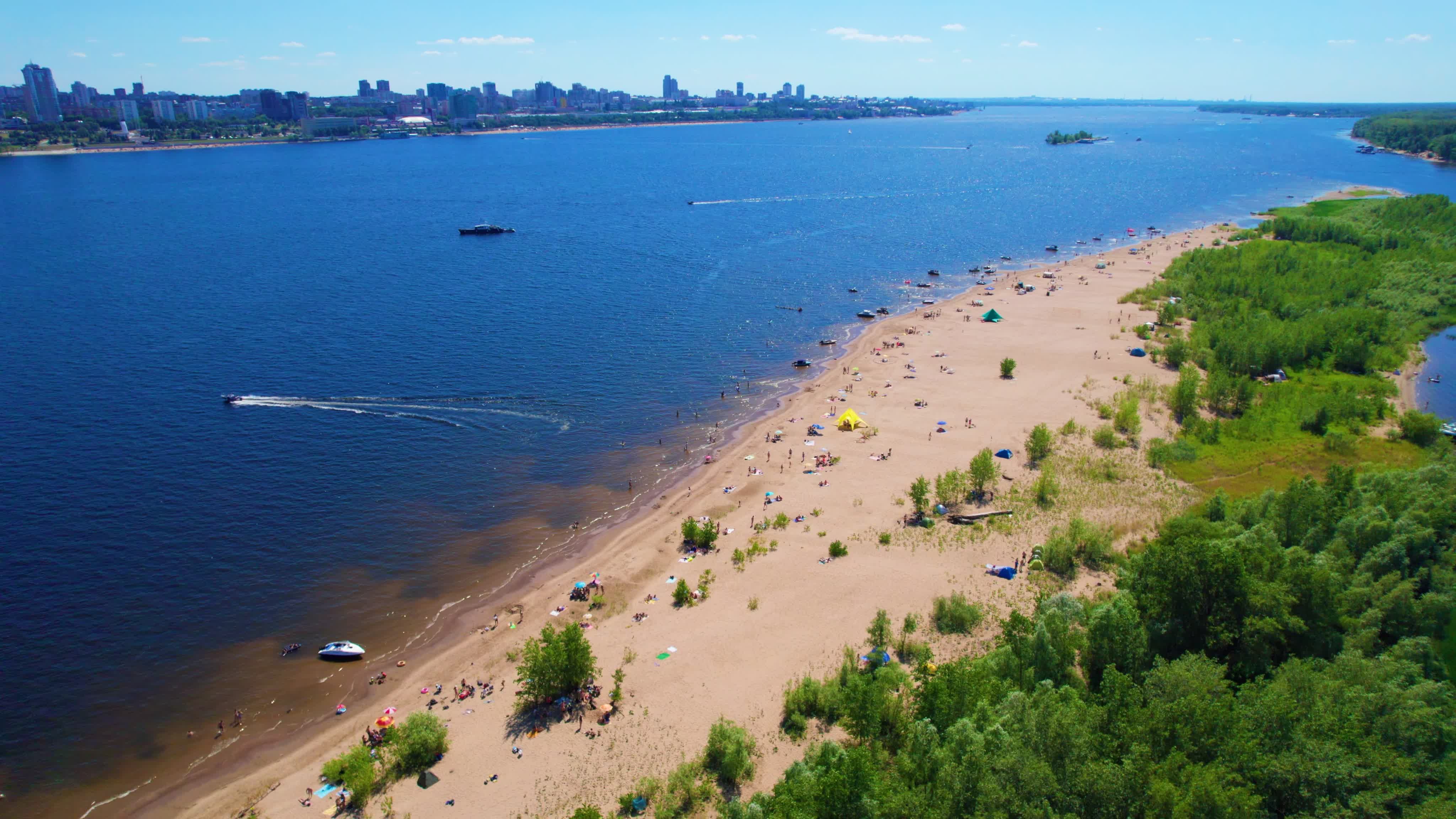 Красноглинский пляж самарская область остров серный фото