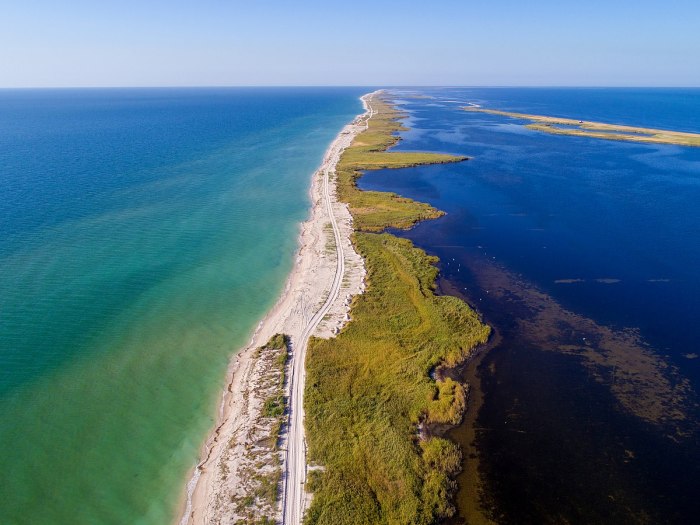 Коса Обиточная Азовское море