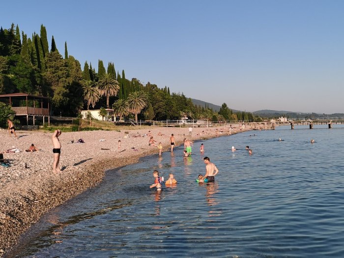 Абхазия новый Афон море пляж