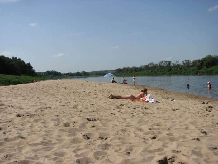 Пляж река Ока Таруса