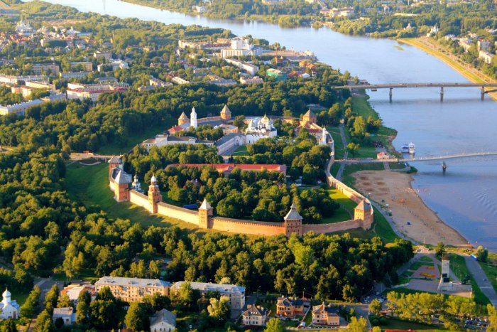 Великий Новгород с птичьего полета
