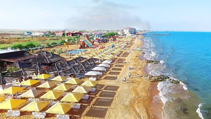 Крым Феодосия пляж золотые Пески