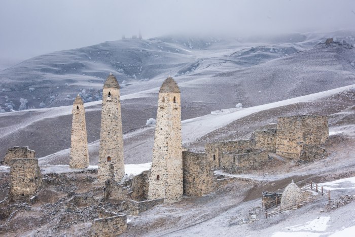Ингушские башни фото