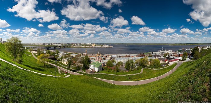 Река Волга город Нижний Новгород
