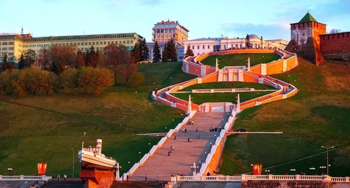 Нижегородский Кремль Чкаловская лестница