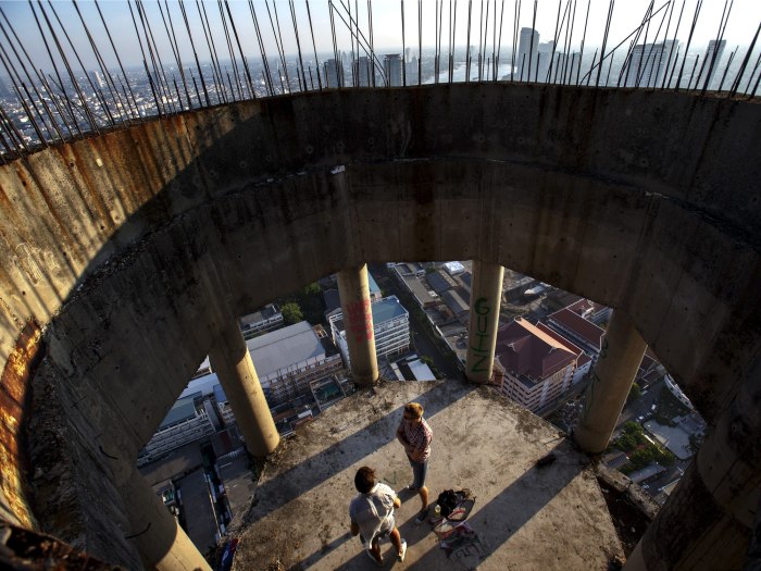 Look inside a building site