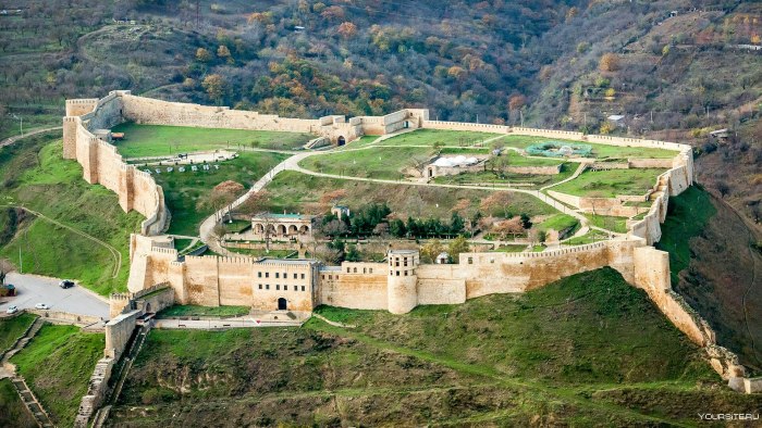 Крепость Нарын кала в Дагестане