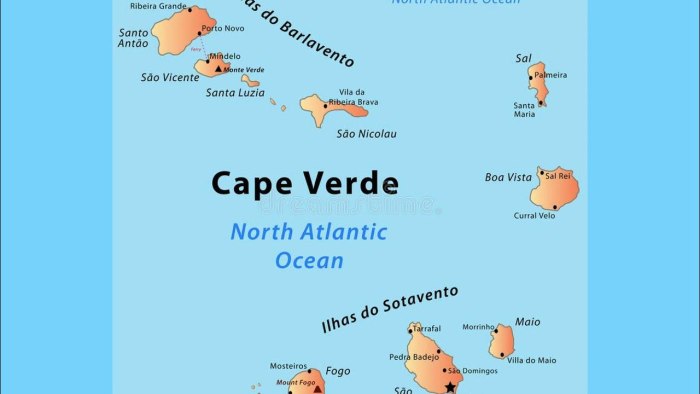 Cabo Verde Sao Tiago карта