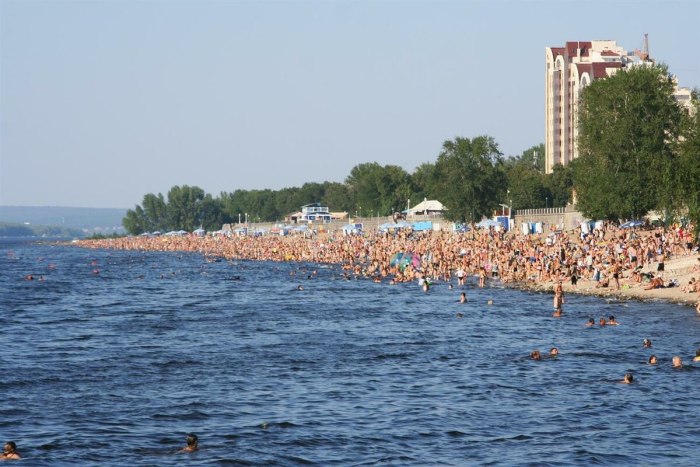Самара пляжи на Волге