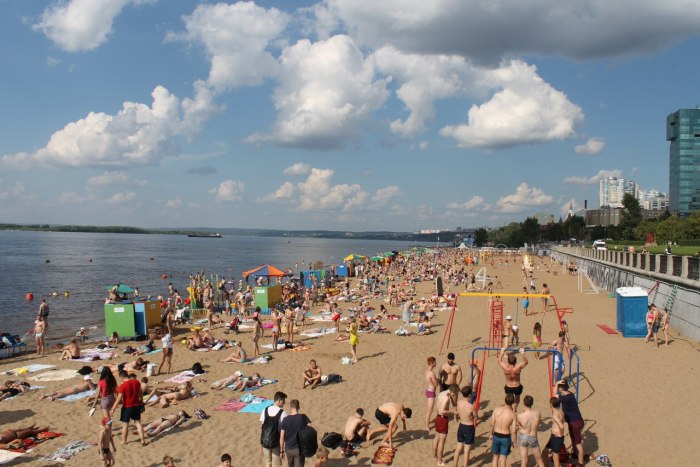 Самара пляжи на Волге